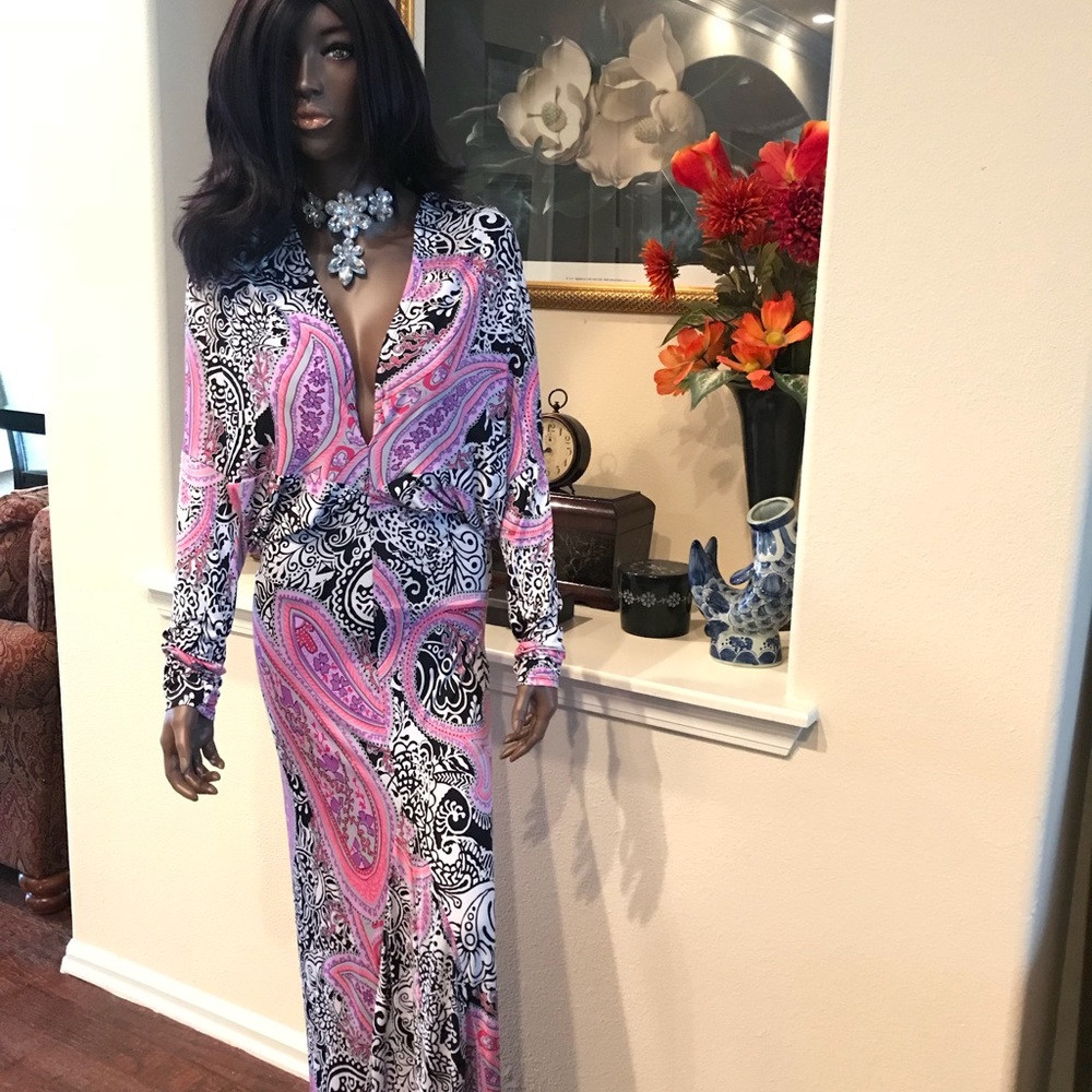 Sexy Long Pink Dress